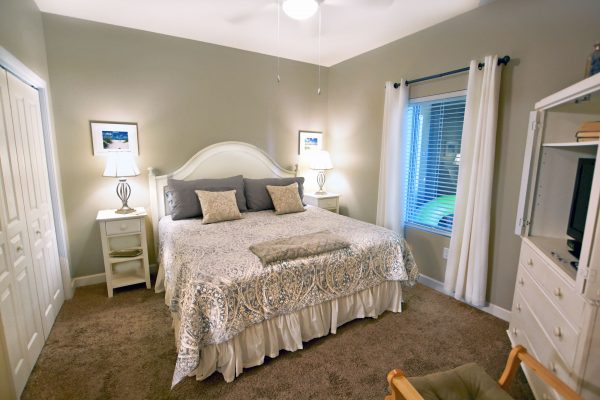 Master bedroom in vacation rental