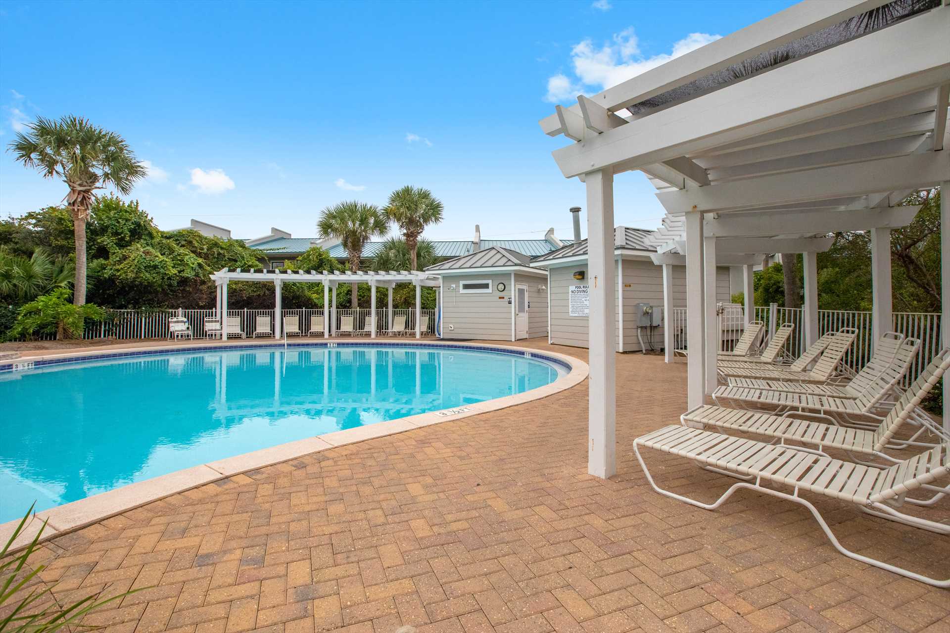 pool for beach retreat