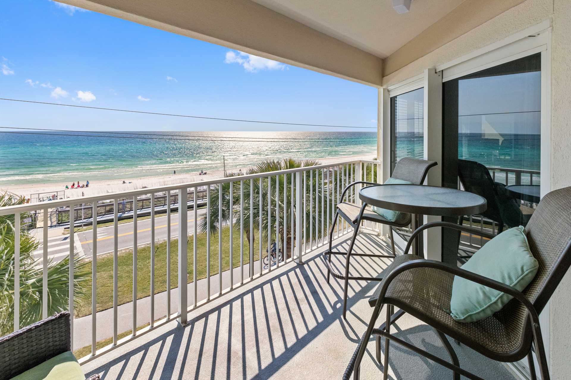 comfy furniture on balcony