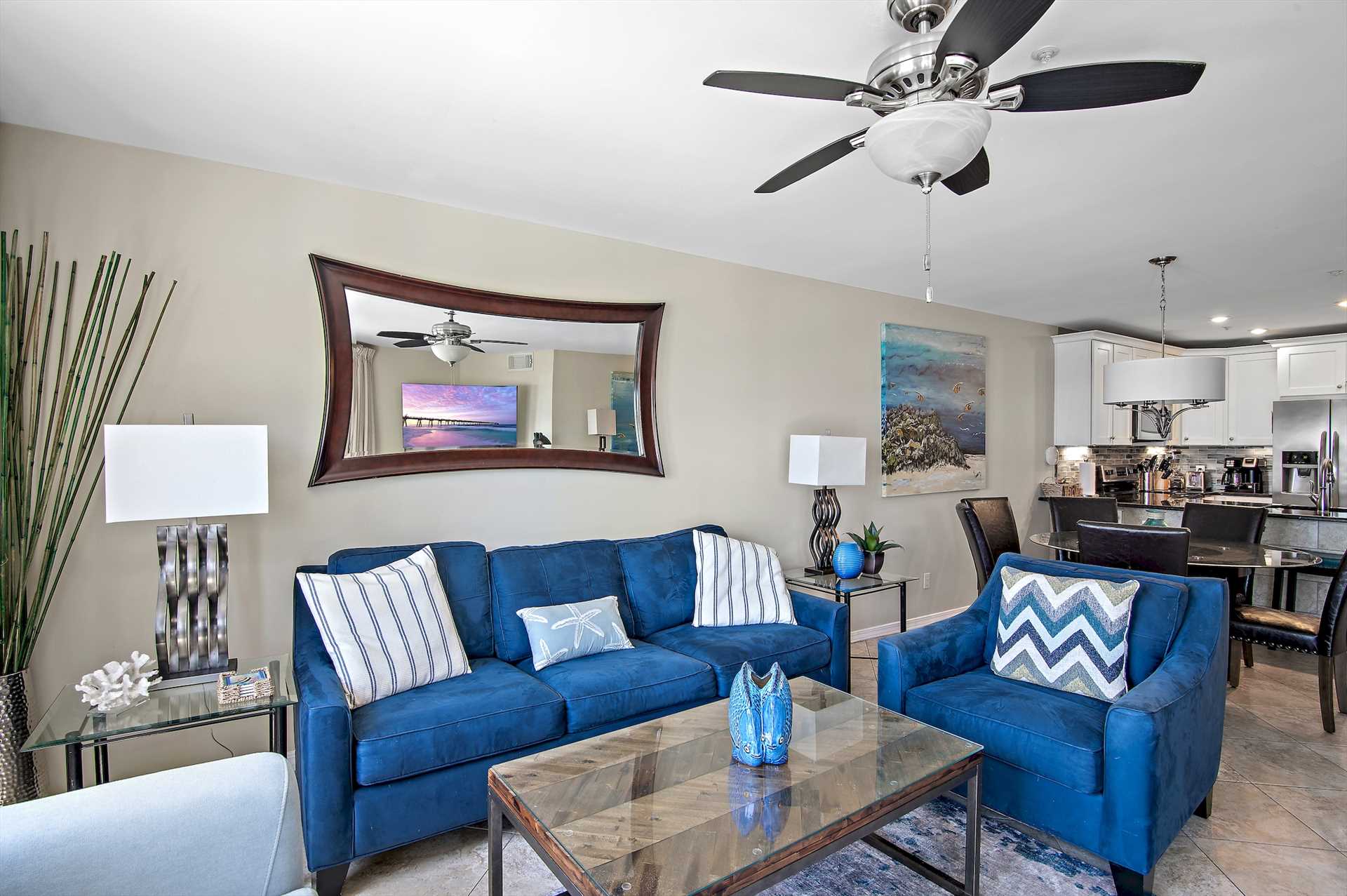 sleeper sofa in living room