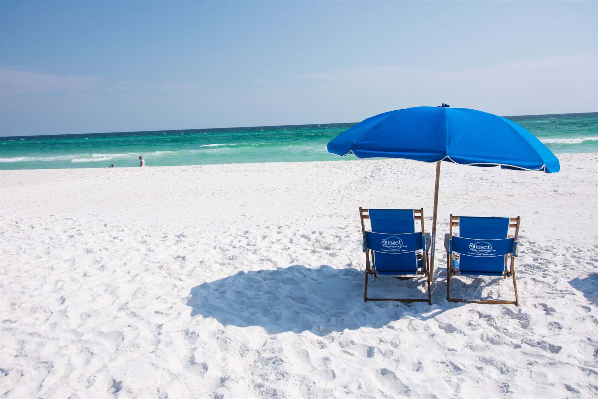 beach service in season by la dolce vita
