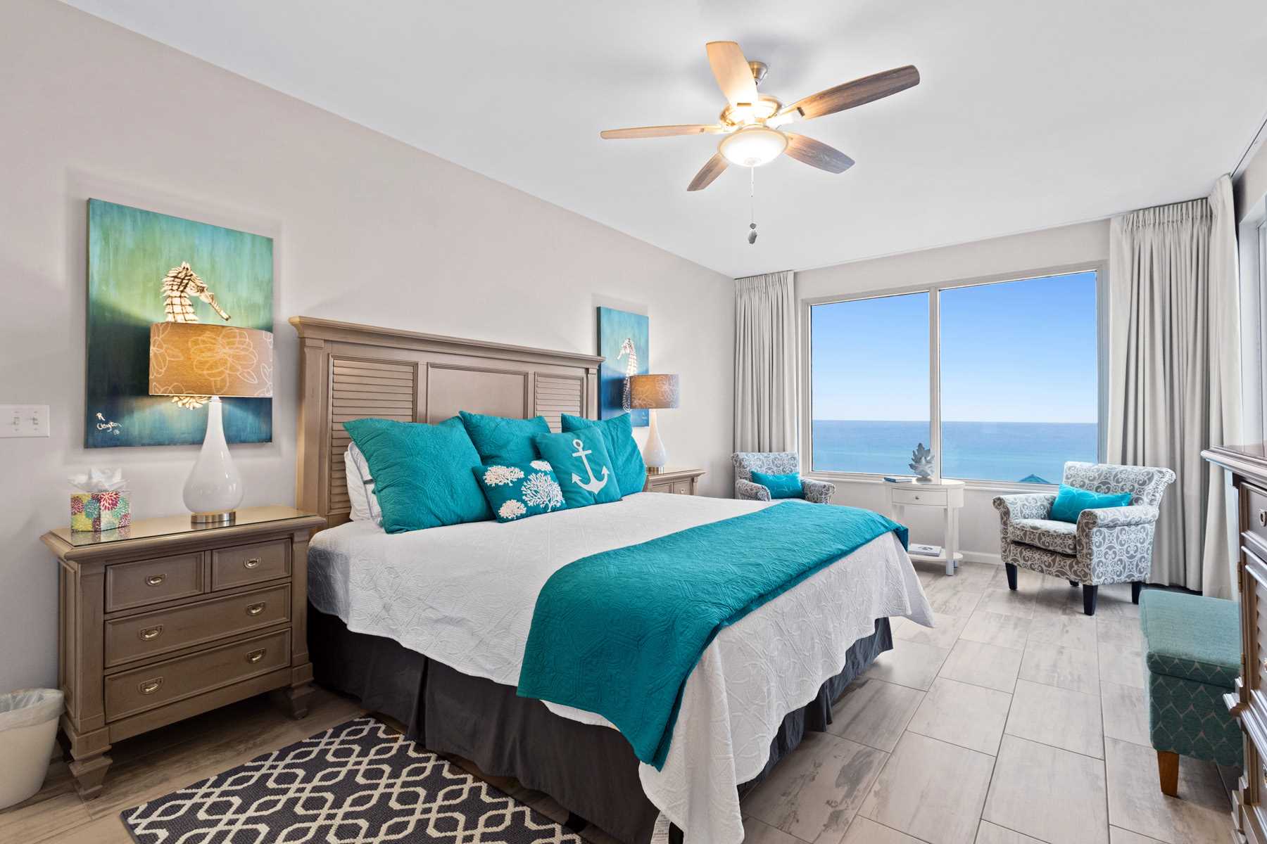 master bedroom with beach view miramar beach