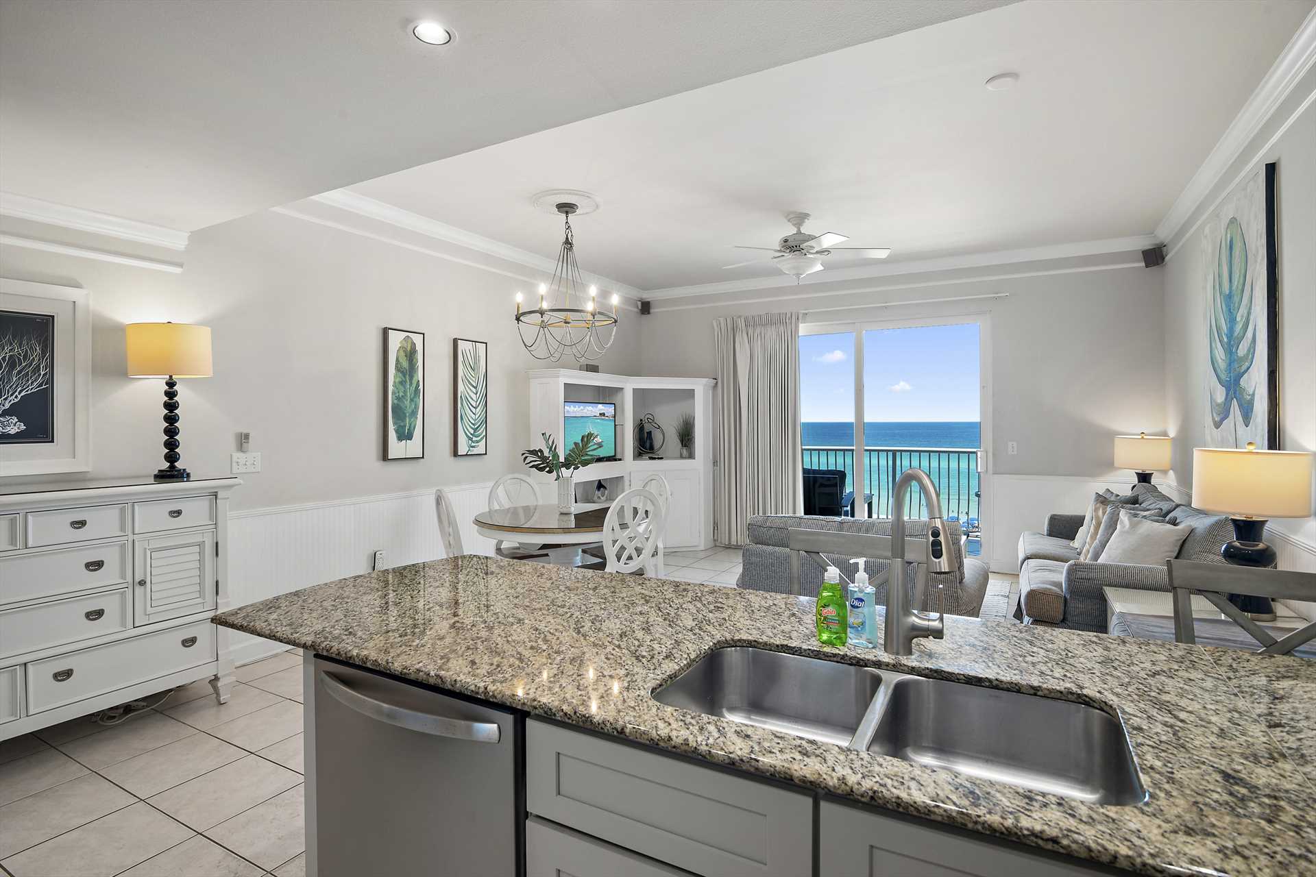 view from kitchen