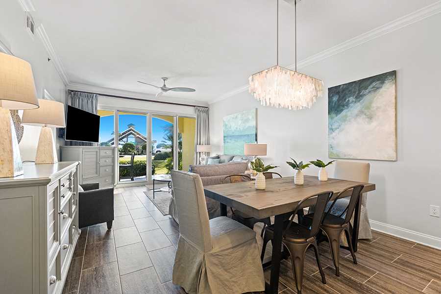 Modern stylish and coastal.  Everyone loves the decor in thi