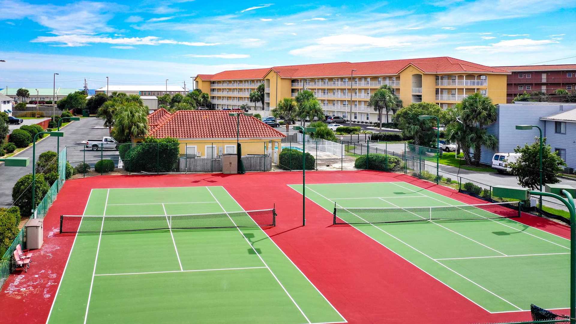 ciboney condos have tennis and pickleball bring your rackets