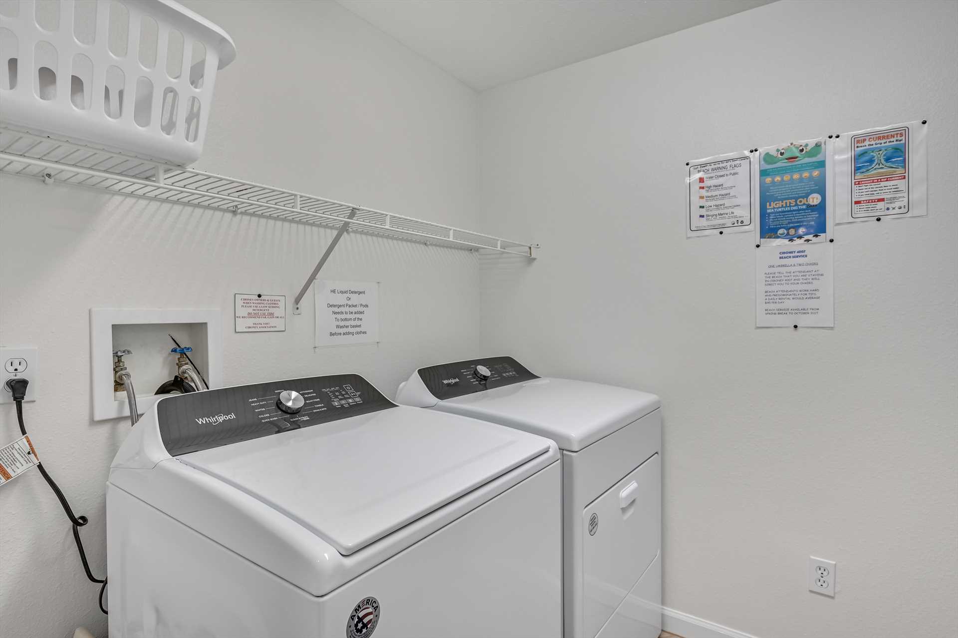 laundry room at ciboney