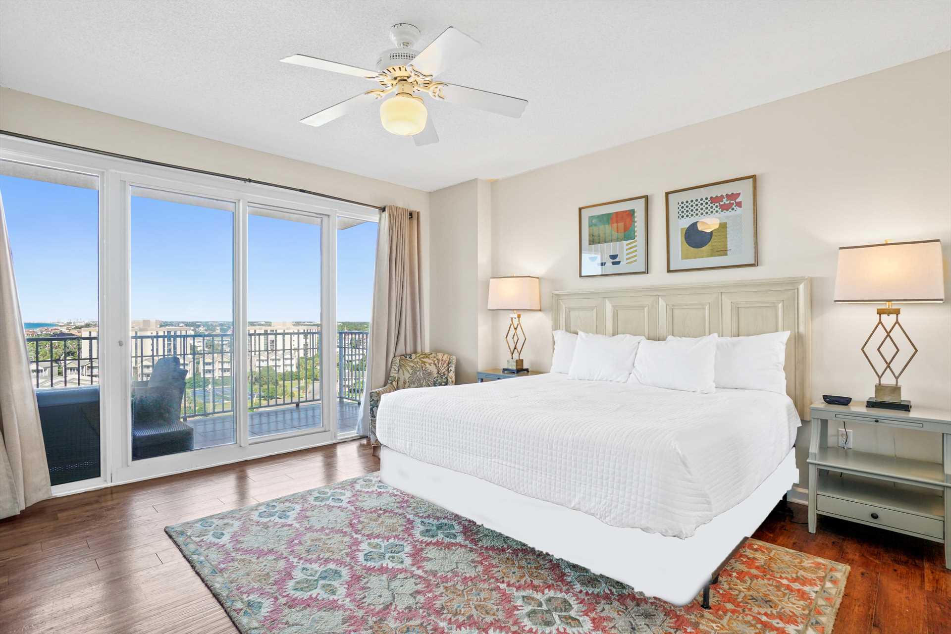 2 bedrooms with gulf views and king beds
