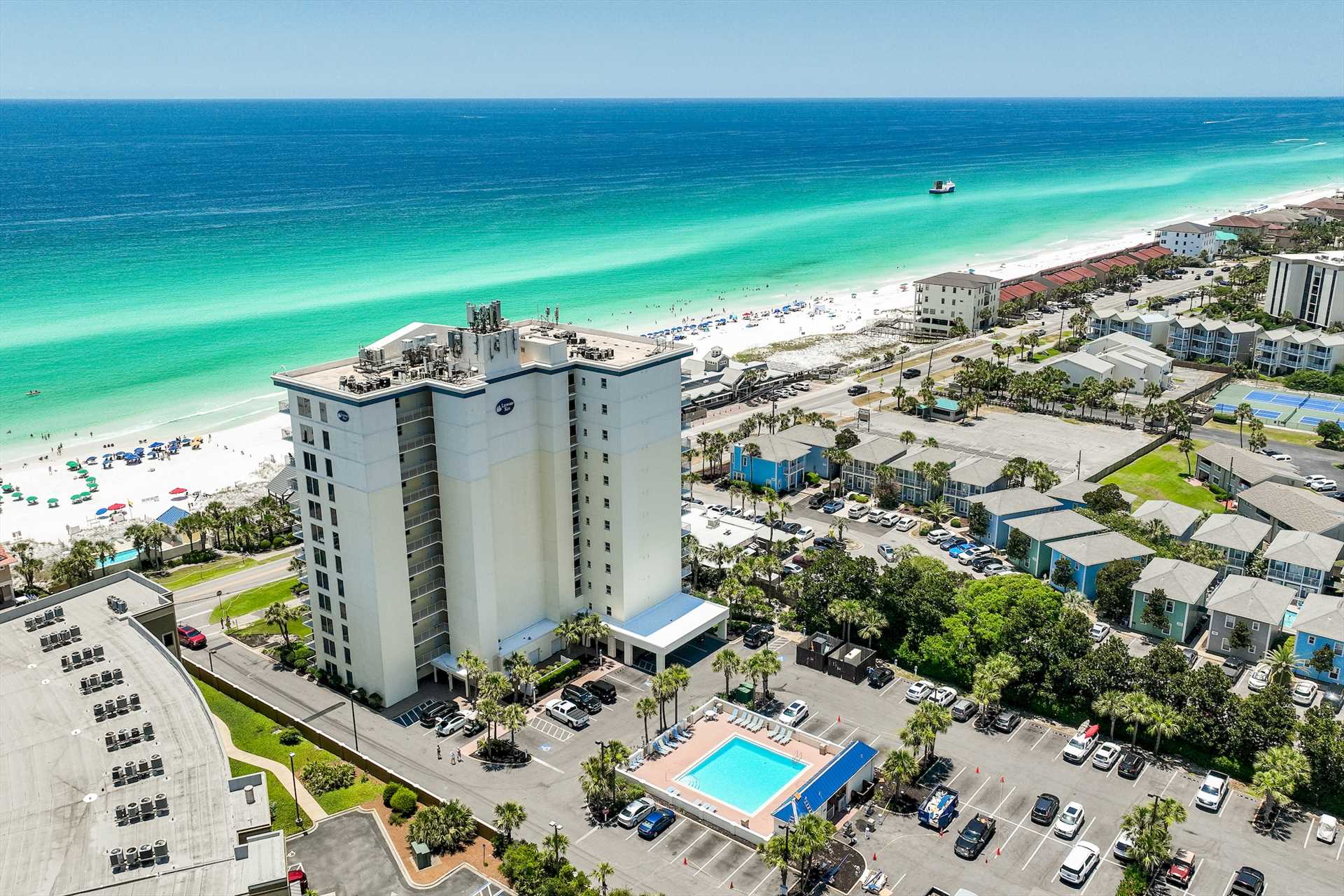 High rise on the destin beaches