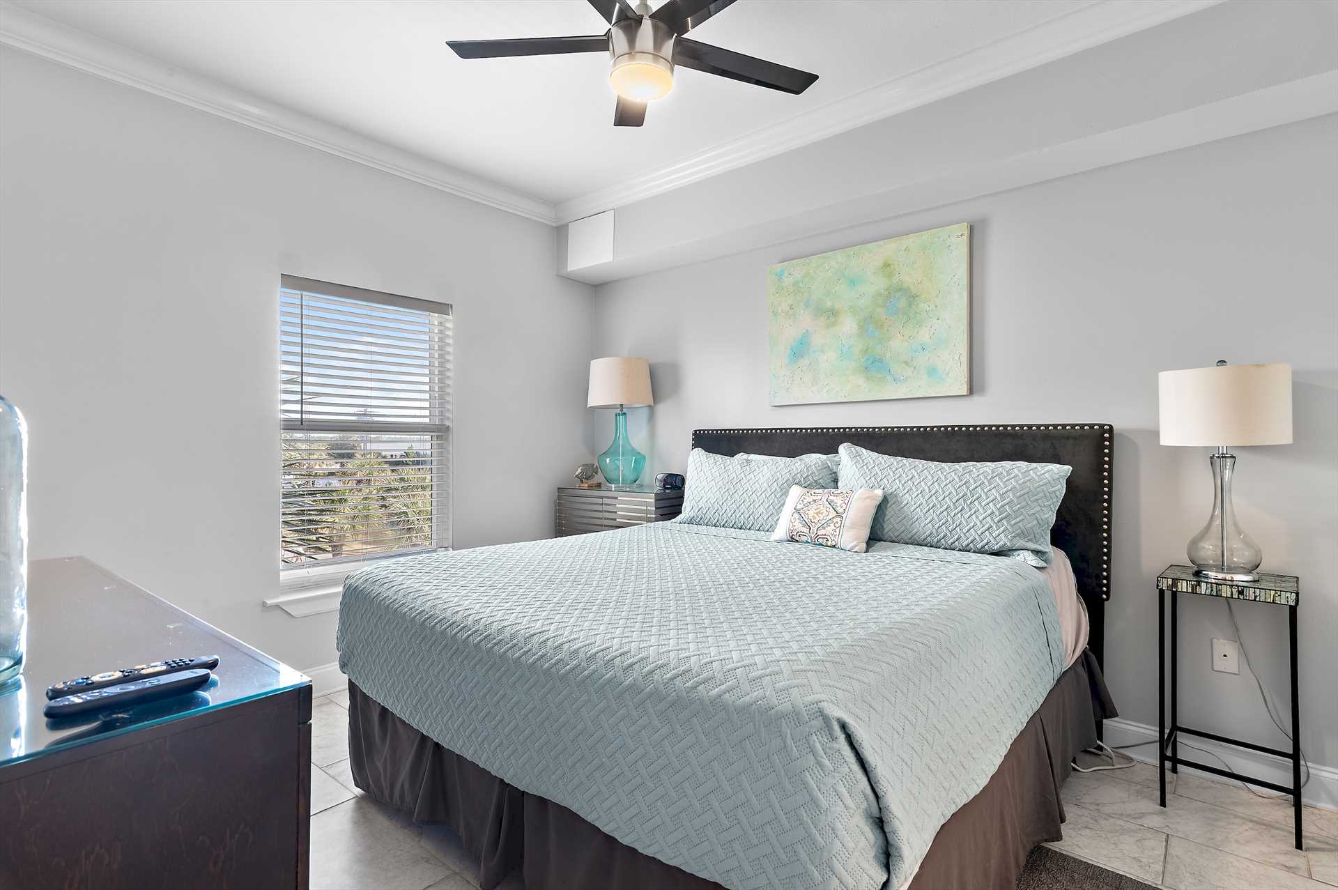 Every bedroom designed for restful nights and sunny mornings