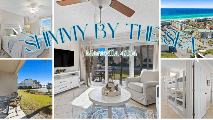 Blue and Green Comic Minimalist Summer Travel Vlog YouTube Thumbnail 2 | Beach Condos in Destin #