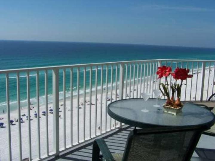 MS1011.Balcony.Table.View.10.08 | Beach Condos in Destin #where to stay in destin