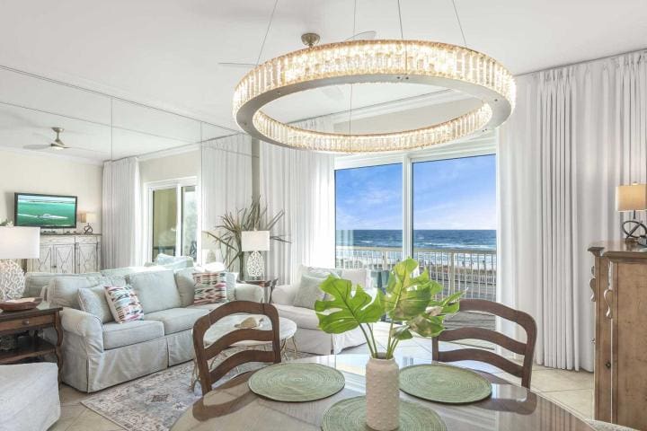 Beach Retreat Rentals | Beach Condos in Destin #beach retreat 207 vacation living room