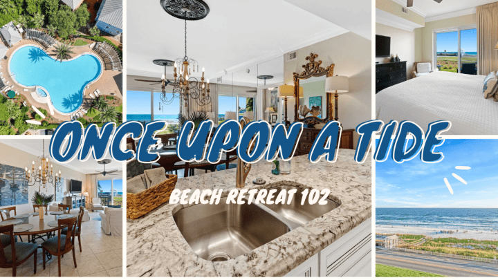 Blue and Green Comic Minimalist Summer Travel Vlog YouTube Thumbnail | Beach Condos in Destin #