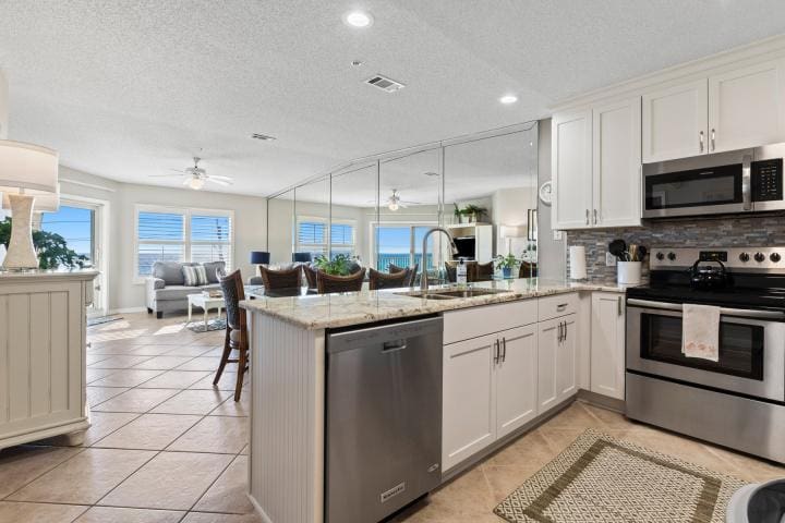 Maravilla 2409 Small Size-6 | Beach Condos in Destin #kitchen and living room maravilla
