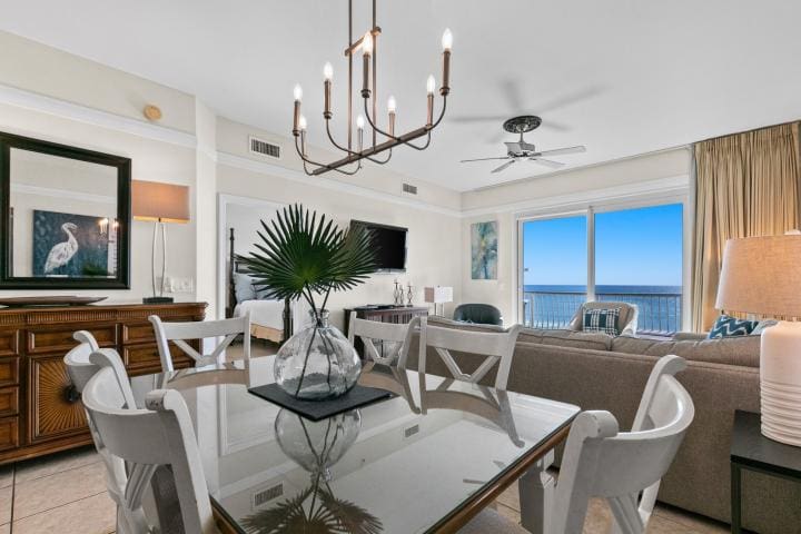 Beach Retreat 411 Small-14_1 | Beach Condos in Destin #beach retreat rentals dining
