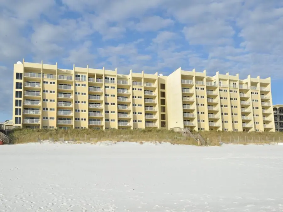 Beach Condos in Destin FL | Book Vacation Rentals Online #Exterior view of our Beach House Condos for rent in Miramar Beach