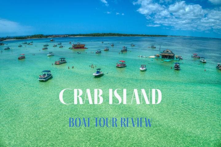 Crab Island, Destin, Florida | Beach Condos in Destin #Crab Island boat tour review.