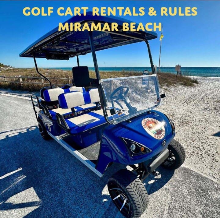 Golf cart rentals Miramar Beach