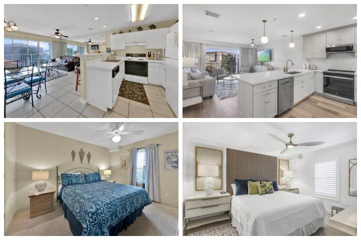 4306 OLD NEW | Beach Condos in Destin #Maravilla Condo 4306 Kitchen and Bedroom Remodel