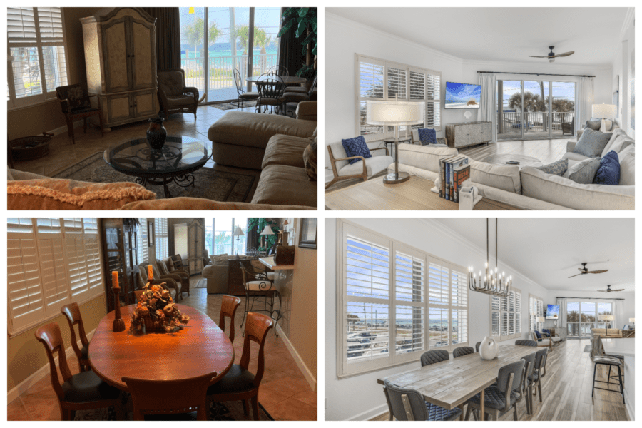 Renovations In Destin #Living Room and Dining Room Crystal View 202