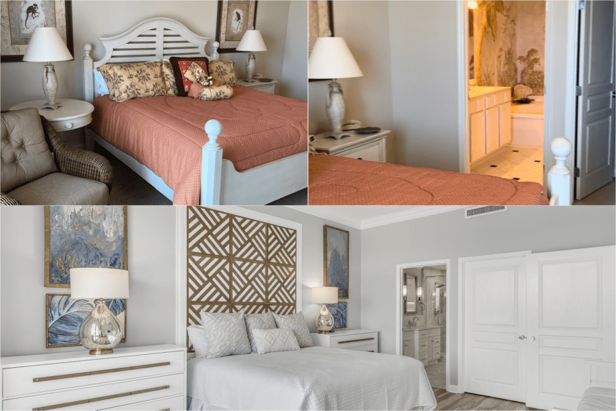 Renovations In Destin #before renovation after renovation master bedroom