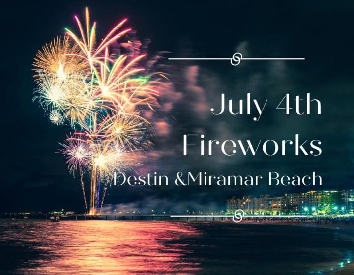 Fireworks Miramar Beach Summer 2024 | Beach Condos in Destin #Fireworks Destin