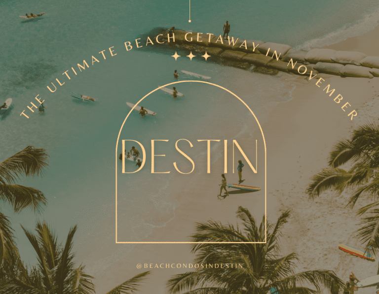 Beige Minimalist Beach Instagram Post 1 | Beach Condos in Destin Beach Getaway in November | Beach Condos in Destin #