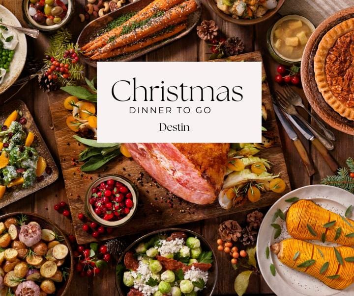 Order Christmas takeout Destin | Beach Condos in Destin #Family Takeout Christmas in destin