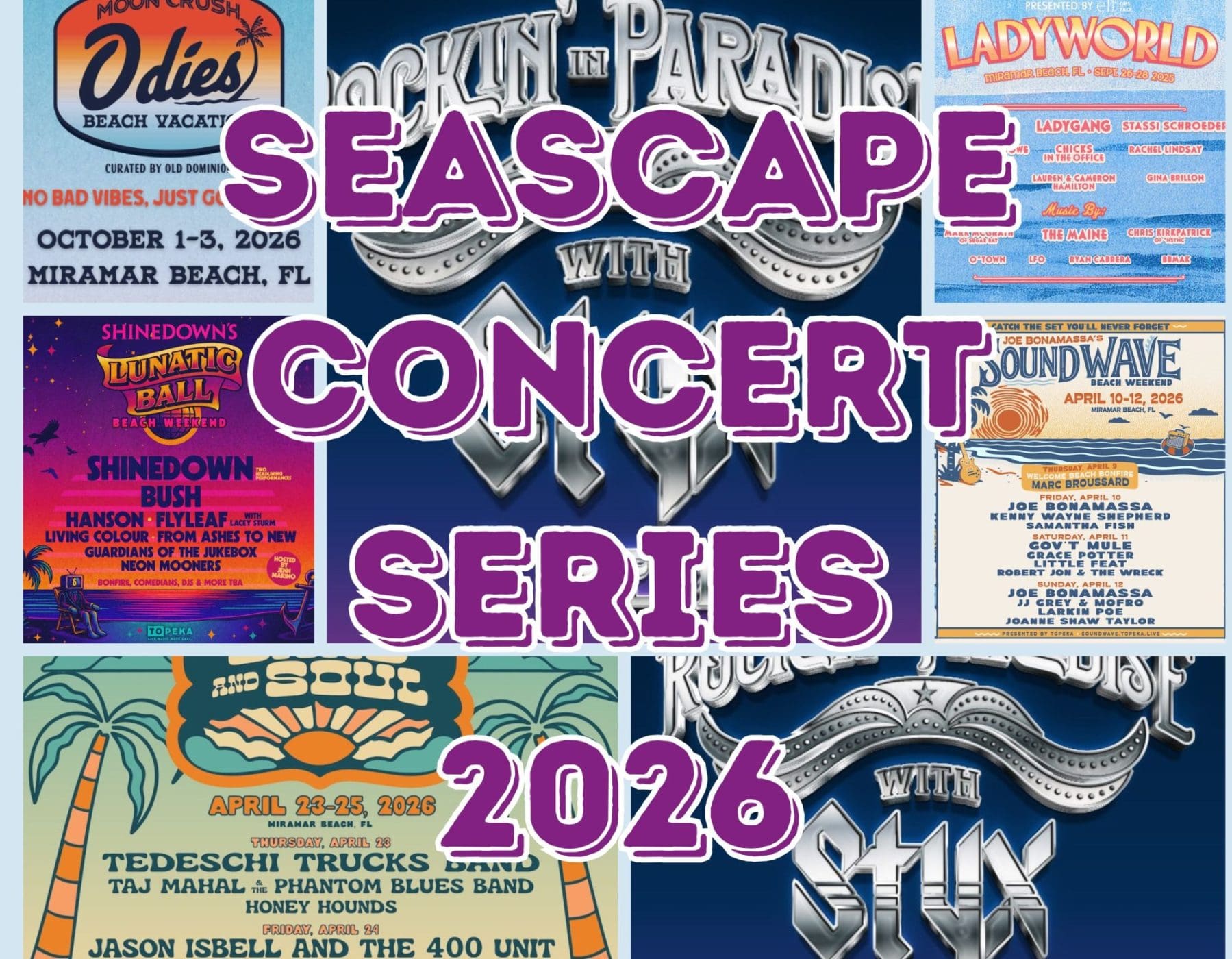 2026 Miramar Beach Concert Lineup: Topeka Live at Seascape | Beach Condos in Destin #Concerts at Sescape 2026